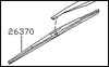 Factory Wiper Blade Assembly, Front Left, 06-09 350Z