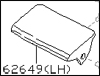 Factory Headlight Door, Left, 84-86 300ZX (Z31)