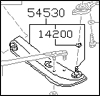 Factory Front Control Arm, Left, 84-86 300ZX (Z31)