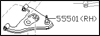 Factory Rear Lower Control Arm, Right, 90-96 300ZX (Z32) Non-Turbo