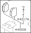 Factory Brake Pads, Rear, 90-96 300ZX (Z32)
