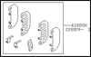 Factory Brake Hardware Kit, Front, 2/91-96 300ZX (Z32)