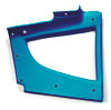 Quarter Window Trim, Left, Blue, 70-73 240Z