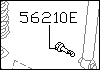 Factory Rear Shock Bolt, 84-89 300ZX (Z31)