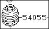 Factory Strut (Shock) Boot, Front, 84-89 300ZX (Z31)