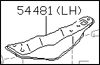 Factory Tension Rod Bracket, Left, 84-87 300ZX (Z31)