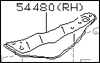 Factory Tension Rod Bracket, Right, 84-87 300ZX (Z31)