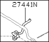 Factory Windshield Washer Nozzle, Left, 79-83 280ZX