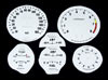 White Gauge Face Kit, 70-74 240Z-260Z