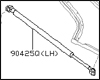 Factory Deck Lid Support, Left, 07-08 350Z NISMO Edition