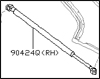 Factory Deck Lid Support, Right, 07-08 350Z NISMO Edition