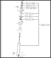 Factory Non-Adjustable Shock Absorber Kit, Rear, 84-89 300ZX (Z31) Non-Turbo