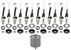 NEW! Master New Fuel Injector Replacement Kit, 81-83 280Z-280ZX Turbo