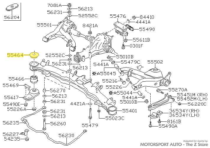 Motorsport Auto - The Z Store - Factory Rear Crossmember (Subframe
