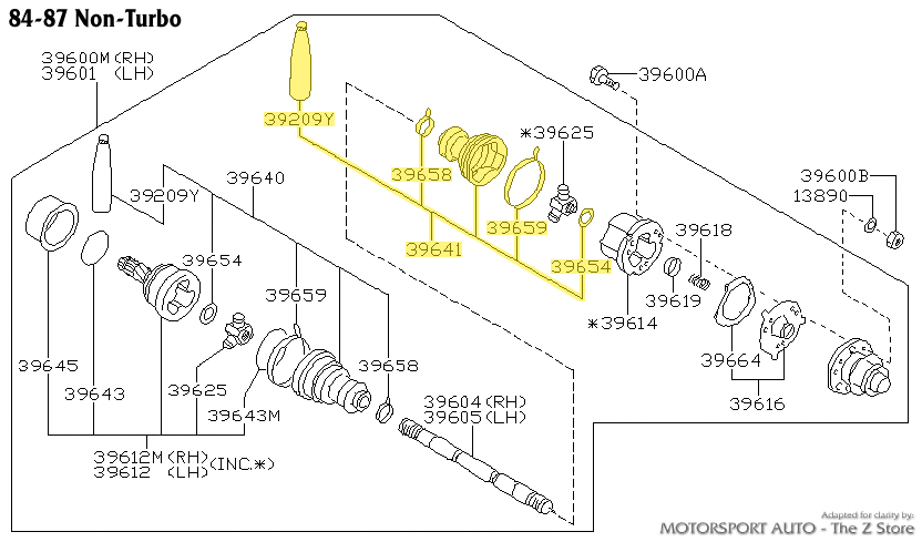 Motorsport Auto - The Z Store - Factory CV Axle Boot Repair