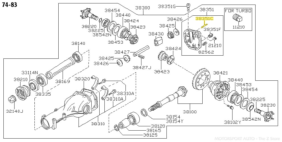Motorsport Auto - The Z Store - Factory Differential Mount