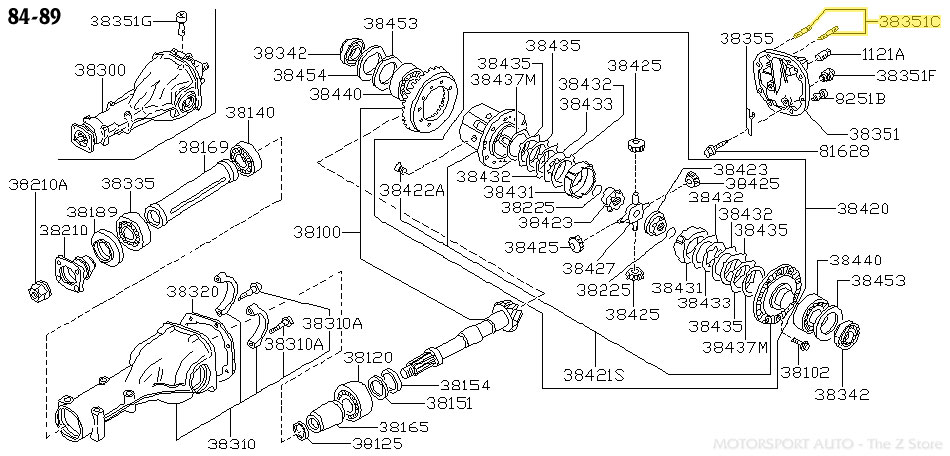 Motorsport Auto - The Z Store - Factory Differential Cover Plate