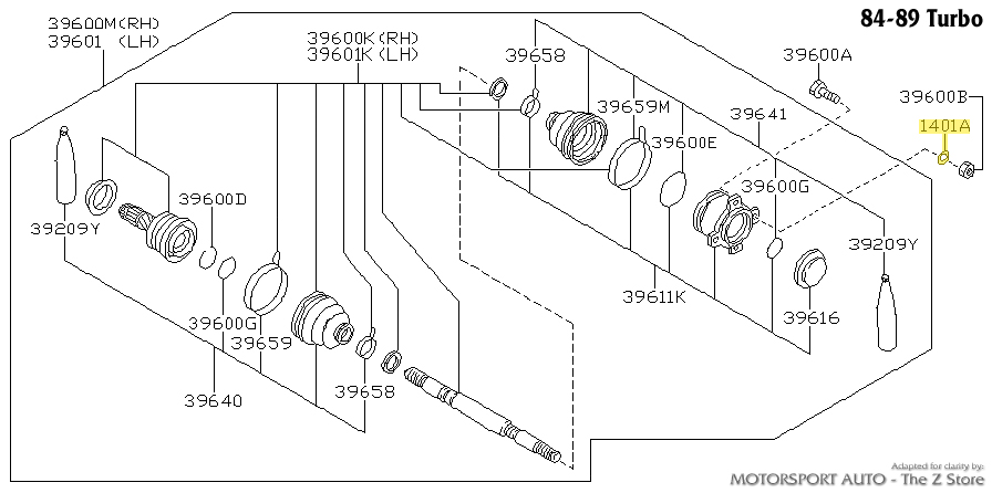 Motorsport Auto - The Z Store - Factory Driveline Lock Washer