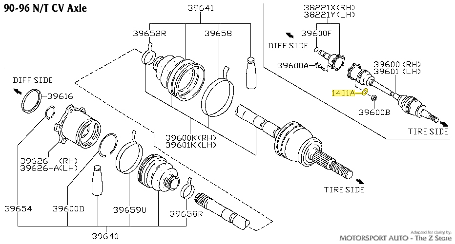 Motorsport Auto - The Z Store - Factory Driveline Lock Washer