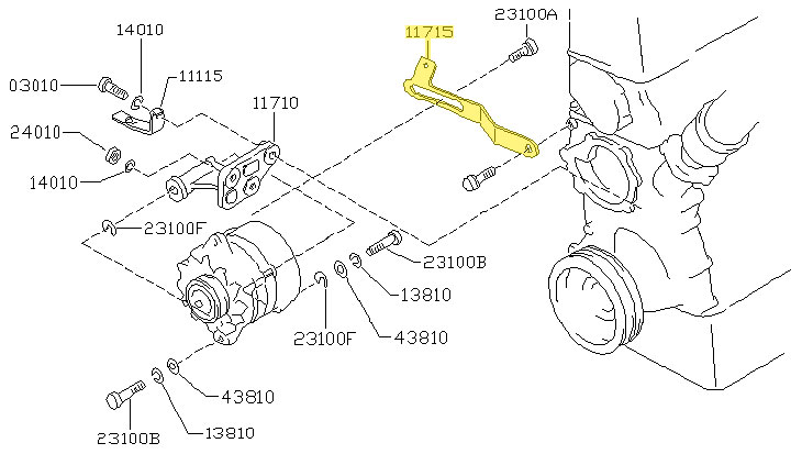 Motorsport Auto - The Z Store - Factory Alternator Adjusting Arm