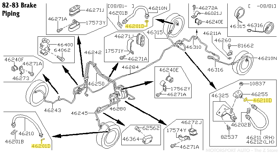 Motorsport Auto - The Z Store - Factory Brake Hose Copper O-Ring