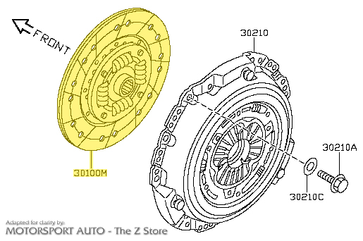  house写真 Motorsport Auto - The Z Store - Factory Clutch Disc, 3/17-20 370Z