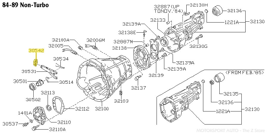 【a.7】 Motorsport Auto - The Z Store - Factory Clutch Fork Dust