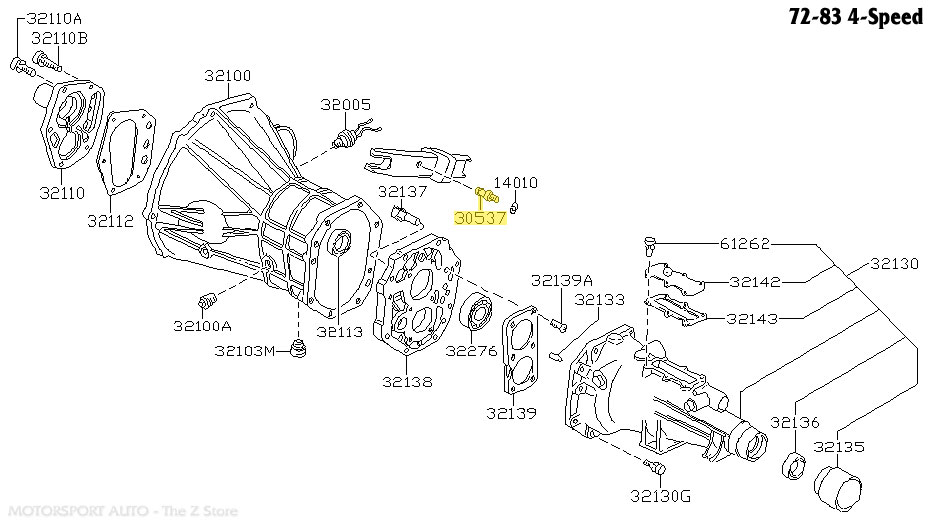 Motorsport Auto - The Z Store - Factory Clutch Fork Pivot Motorsport Auto - The Z Store - Factory Clutch Fork Pivot