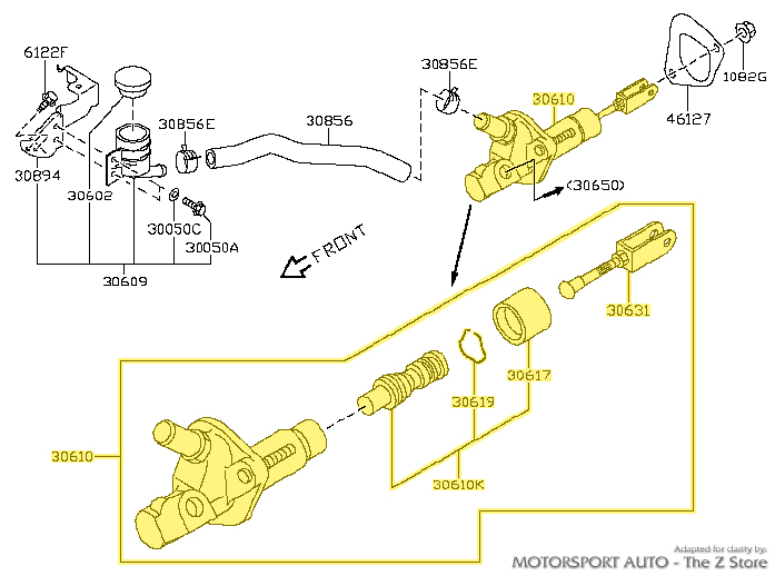 Motorsport Auto - The Z Store - Factory Clutch Master Cylinder, 09