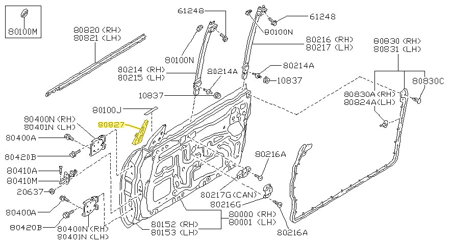 Motorsport Auto - The Z Store - Factory Corner Seal, Door Front