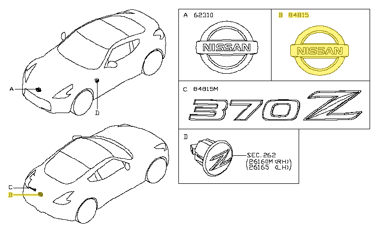 Motorsport Auto - The Z Store - Factory Deck Emblem, 