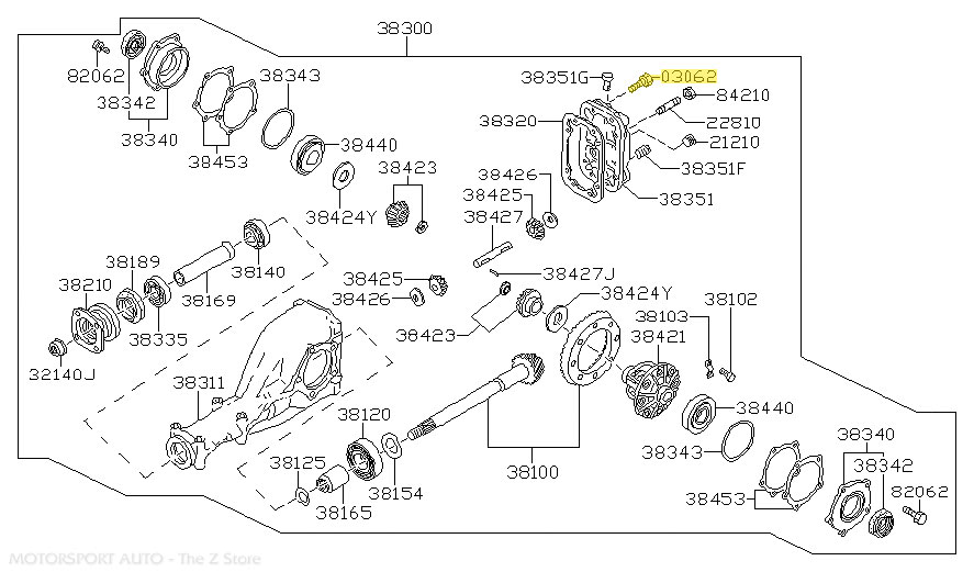 Motorsport Auto - The Z Store - Factory Differential Cover Plate