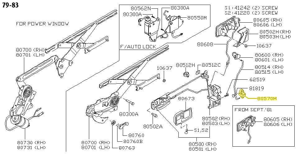 Motorsport Auto - The Z Store - Factory Door Striker, 79-86