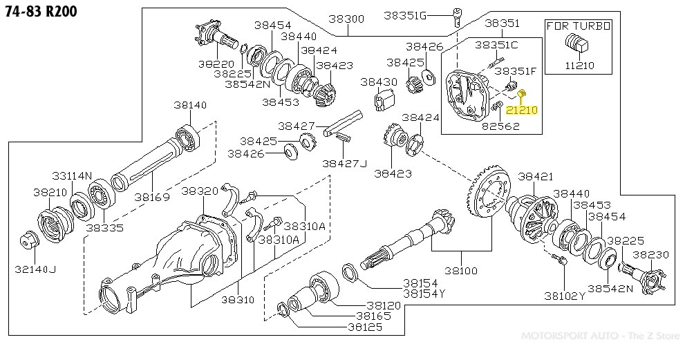 Motorsport Auto - The Z Store - Factory Driveline Fill Plug, 70-96