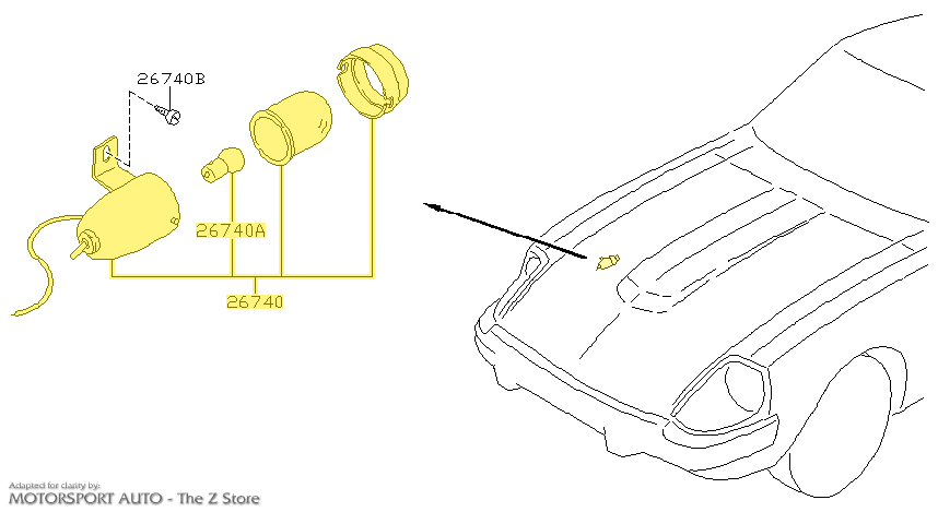 Motorsport Auto - The Z Store - Factory Engine Inspection Light