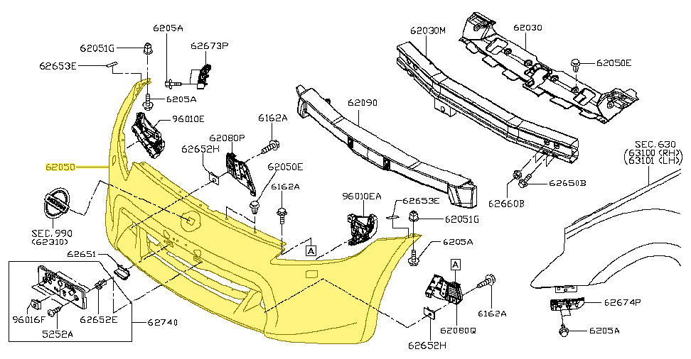 Motorsport Auto - The Z Store - Factory Front Fascia, Non-Sport