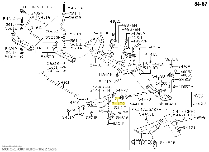 Motorsport Auto - The Z Store - Factory Front Tension Rod Collar