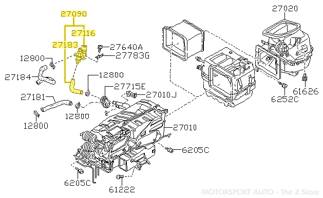 Motorsport Auto - The Z Store - Factory Heater Control Valve, 84