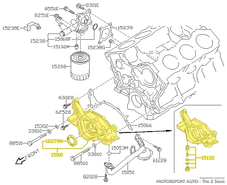Motorsport Auto - The Z Store - Factory Oil Pump, 7/89-9/94 300ZX