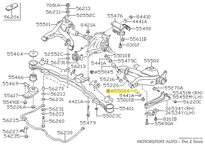 Motorsport Auto - The Z Store - Factory Rear Control Arm Bushing