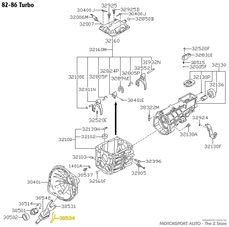 Diagram ボレロ Motorsport Auto - The Z Store - Factory Retaining Spring, Clutch