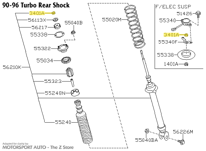 Motorsport Auto - The Z Store - Factory Front Sway Bar End Link