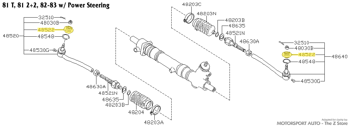 Motorsport Auto - The Z Store - Factory Outer Tie Rod End Boot, 70