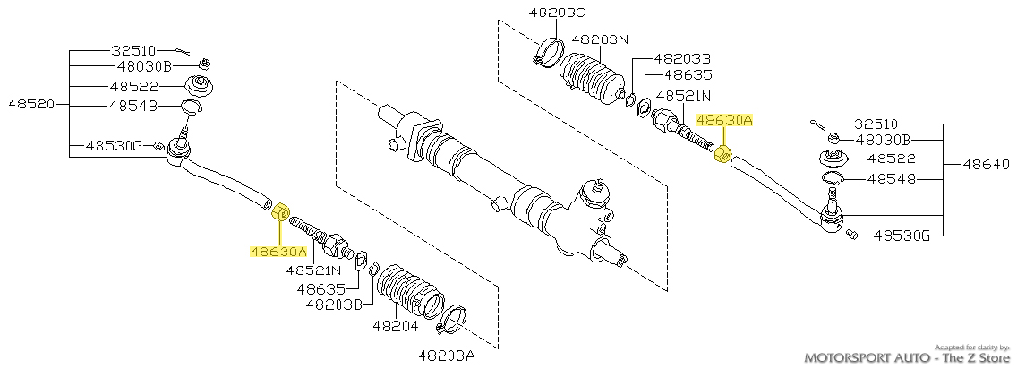 Motorsport Auto - The Z Store - Factory Tie Rod End Nut, 81 280ZX