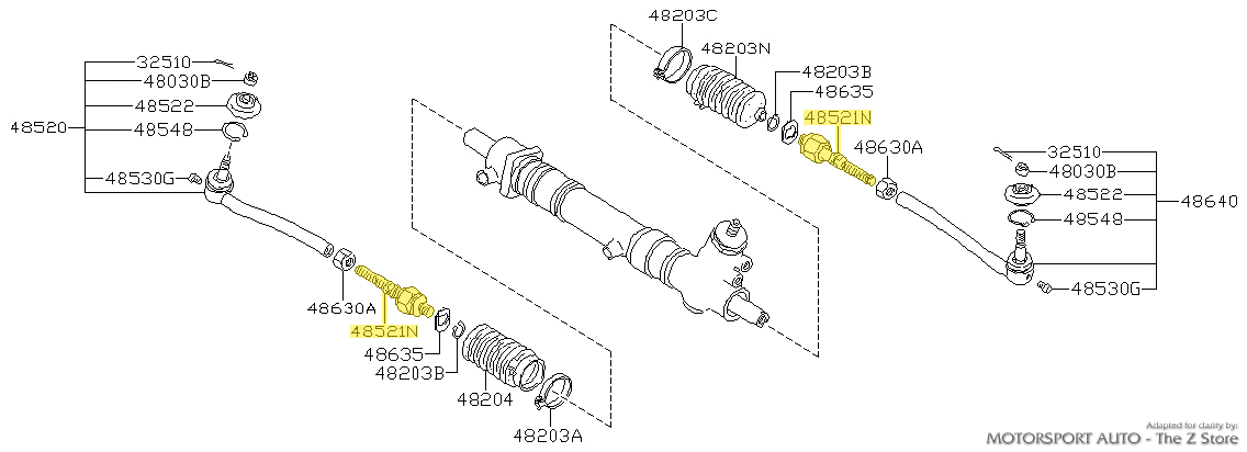 Motorsport Auto - The Z Store - Factory Inner Tie Rod End, 81