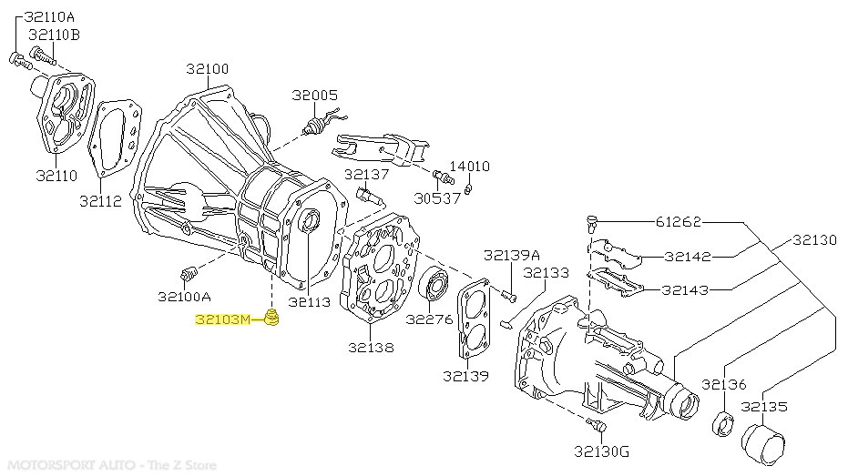 Motorsport Auto - The Z Store - Factory Transmission Drain Plug