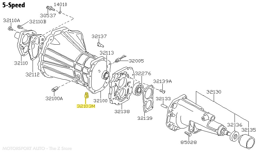 Motorsport Auto - The Z Store - Factory Transmission Drain Plug, 7