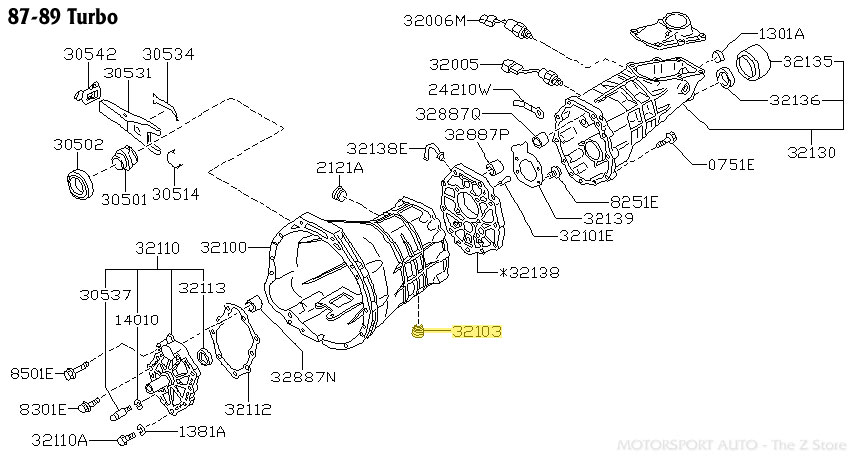  Man - らびページ Motorsport Auto - The Z Store - Factory Transmission Drain