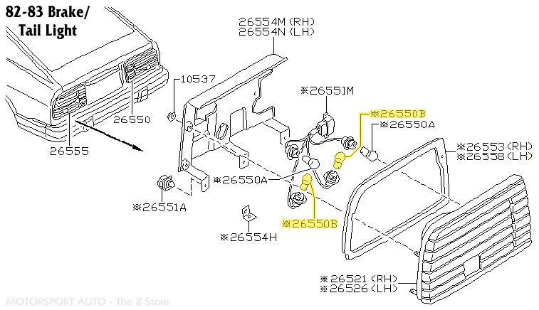 Motorsport Auto - The Z Store - Factory Turn/Tail/Stop Light