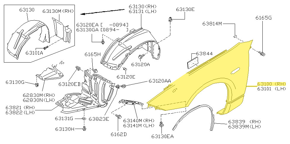 シート　フェンダー motoparts_7303-064